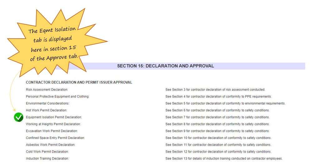 What are the layer effects of the EQMT Isolation tab, in OHS Online? What are the layer effects of the EQMT Isolation tab, in OHS Online?