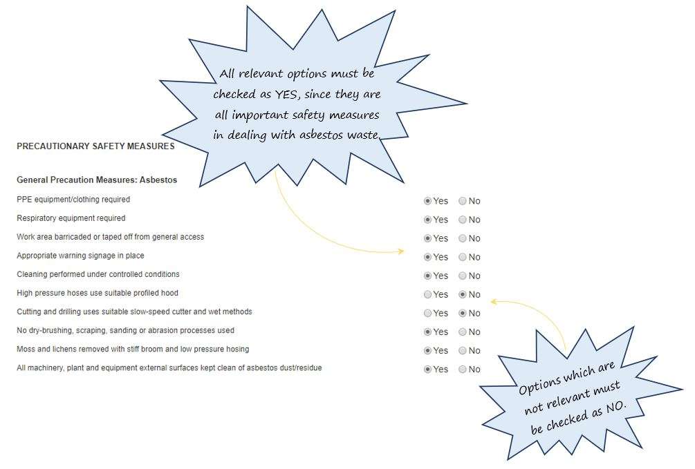 How do I complete the Precautionary Safety Measures section of the Environmental tab in the PTW system, in OHS Online? How do I complete the Precautionary Safety Measures section of the Environmental tab in the PTW system, in OHS Online?