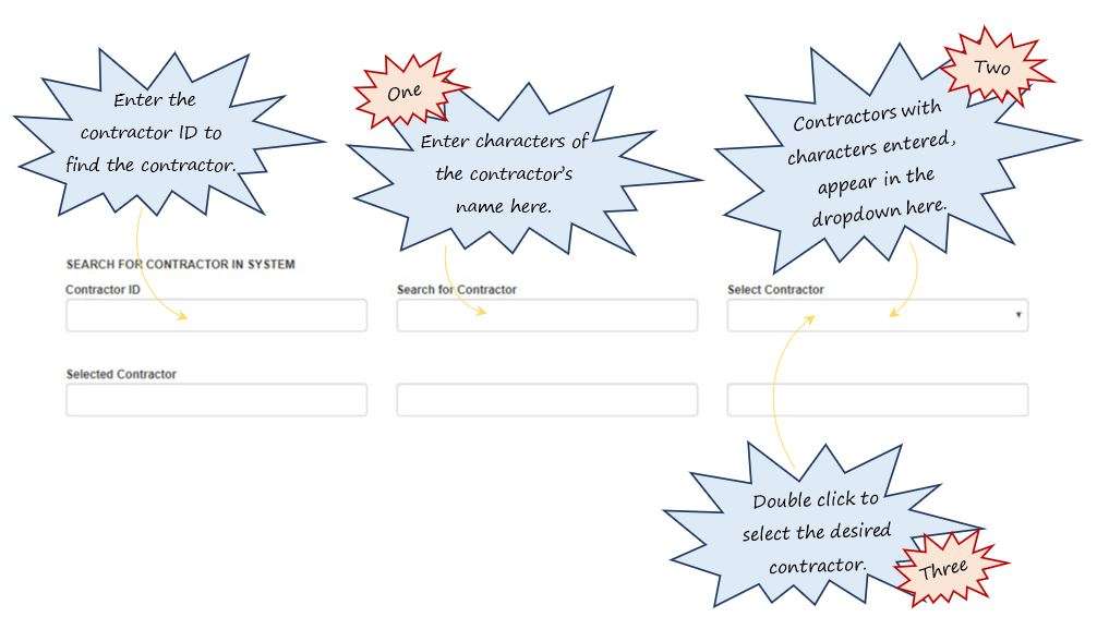 How do I complete the contractor selection section of the Work Permit tab, in OHS Online? How do I complete the contractor selection section of the Work Permit tab, in OHS Online?