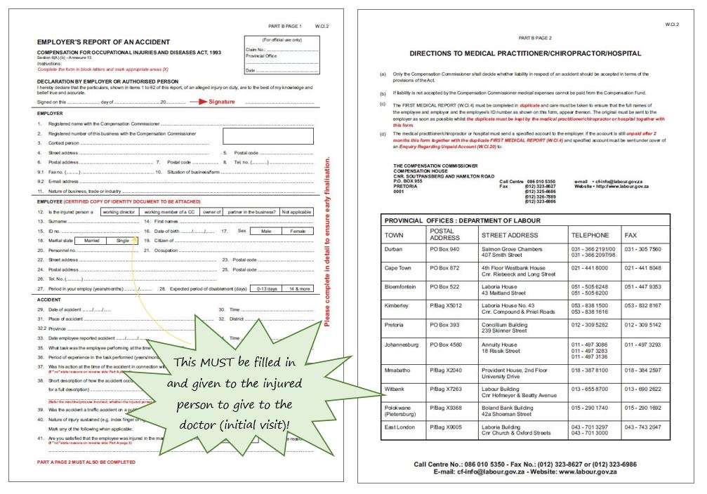 In OHS Online, what is a W.Cl.2 – Employer’s Report of an Accident form and how do I use it? In OHS Online, what is a W.Cl.2 – Employer’s Report of an Accident form and how do I use it?