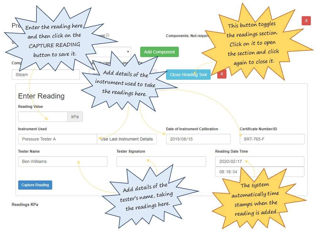 In OHS Online, how do I complete a pressure measurement type in the Measurement Details section in the vessel specific precautions section? In OHS Online, how do I complete a pressure measurement type in the Measurement Details section in the vessel specific precautions section?