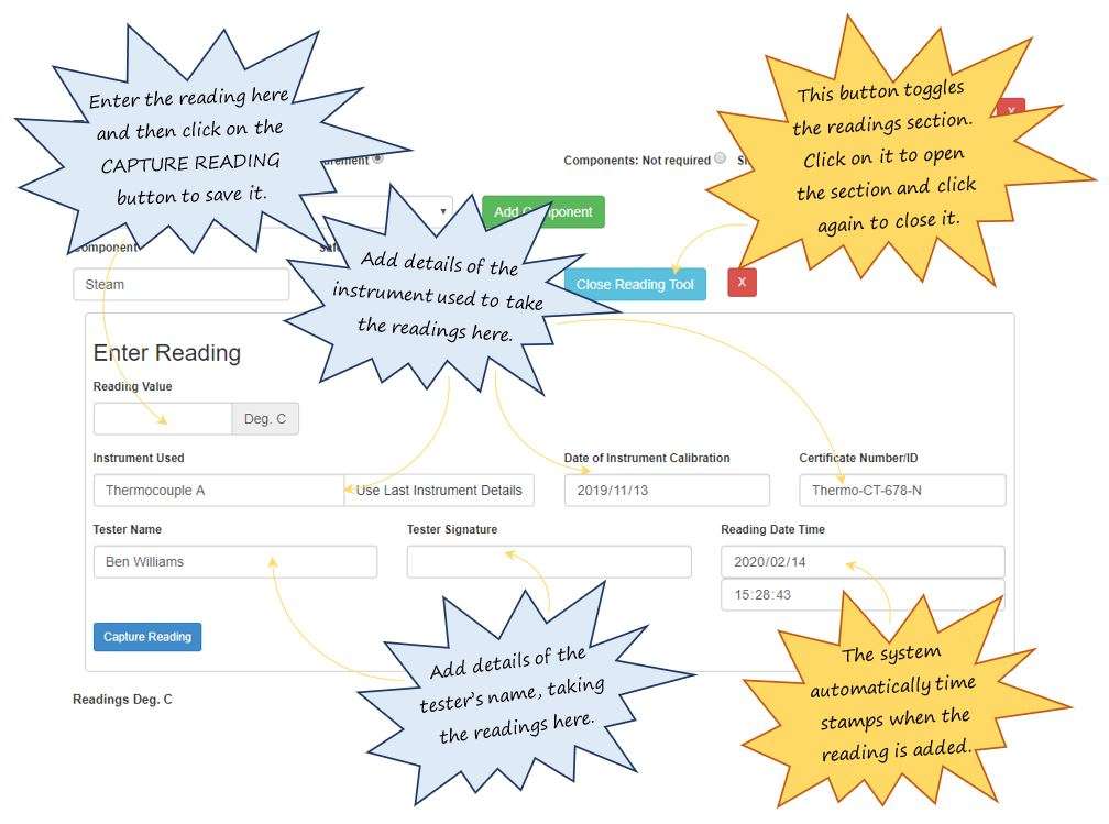 In OHS Online, how do I complete a temperature measurement type in the Measurement Details section in the vessel specific precautions section? In OHS Online, how do I complete a temperature measurement type in the Measurement Details section in the vessel specific precautions section?