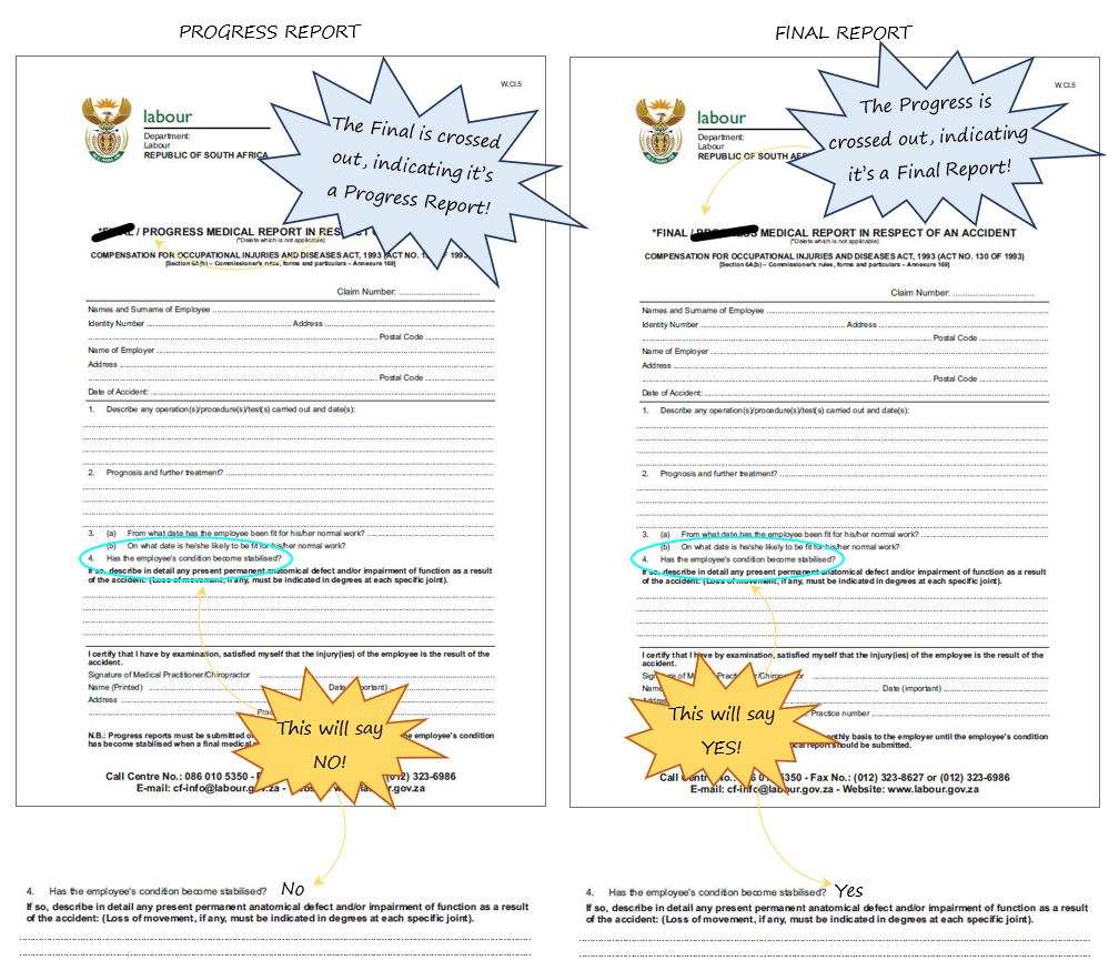 In OHS Online, what is a W.Cl.5 – Final / Progress Medical Report form? I’m a bit confused as it appears to have two meanings! How do I use this form? In OHS Online, what is a W.Cl.5 – Final / Progress Medical Report form? I’m a bit confused as it appears to have two meanings! How do I use this form?