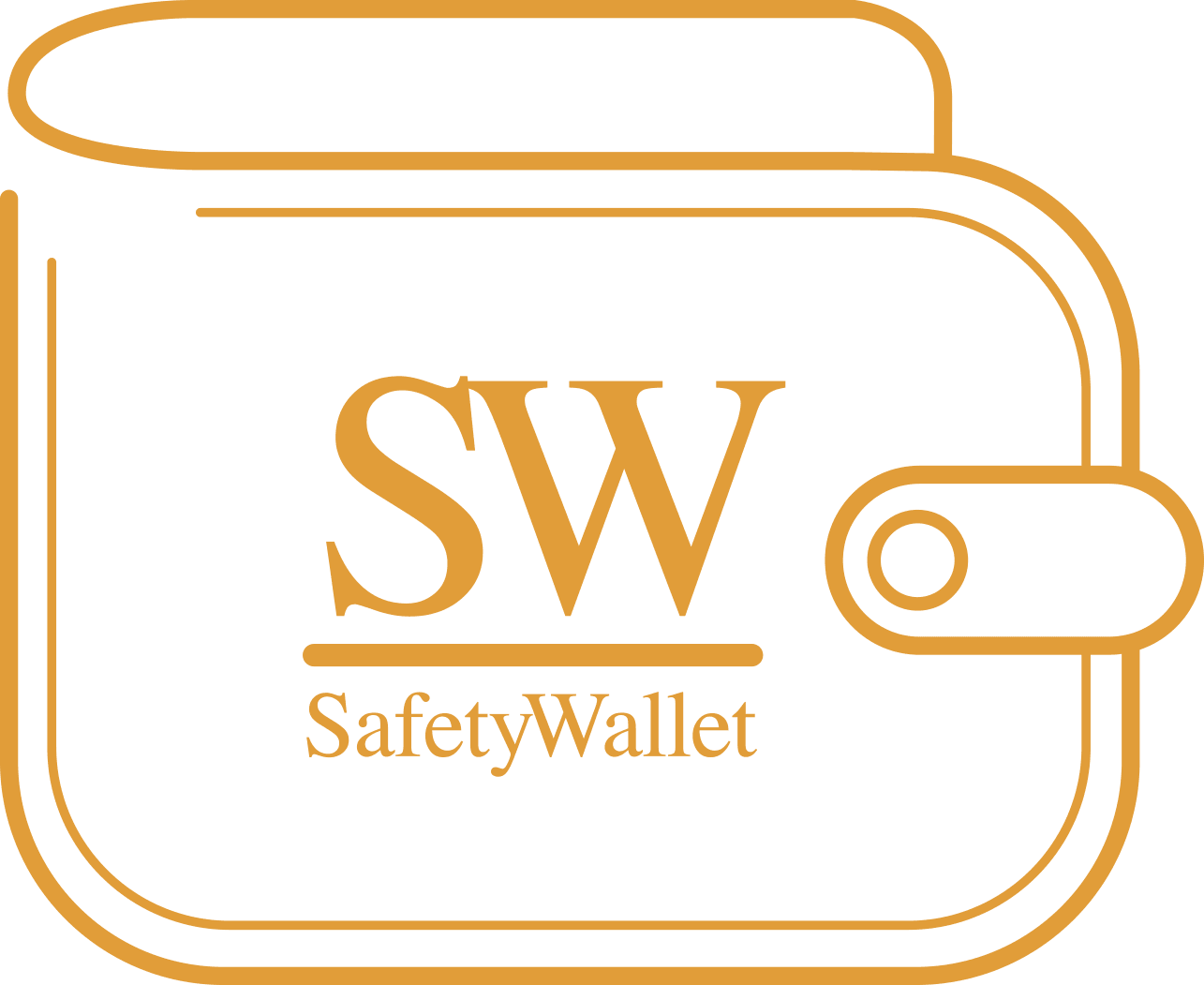 SafetyWallet Logo orange outline