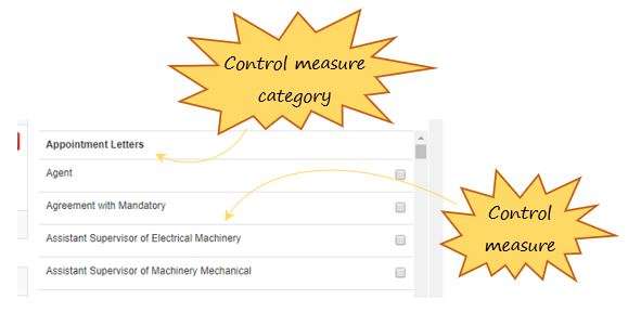 What are the main control measure categories in OHS Online? What are the main control measure categories in OHS Online?