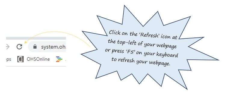 When I work in the Permit to Work (PTW) in OHS Online, why is it important for me to refresh the PTW regularly? When I work in the Permit to Work (PTW) in OHS Online, why is it important for me to refresh the PTW regularly?