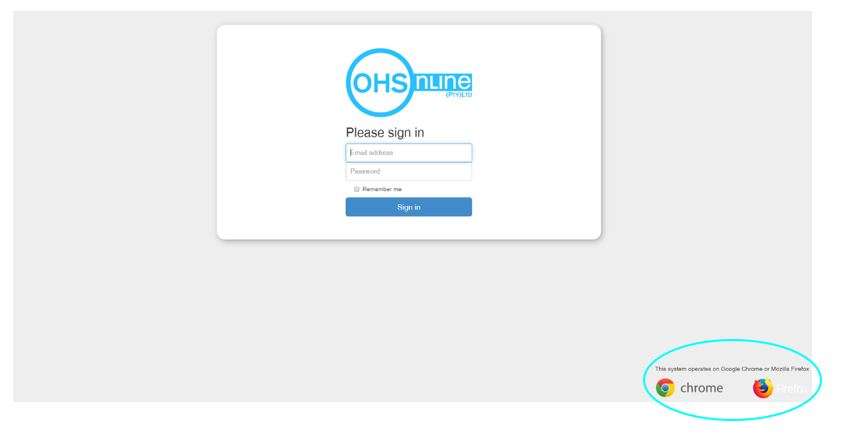 What web browser should I use to view OHS Online in?