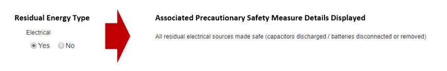 How does the Residual Energy Sources section work in the Precautionary Safety Measures section for machinery isolation in the EQMT Isolation tab, in OHS Online? How does the Residual Energy Sources section work in the Precautionary Safety Measures section for machinery isolation in the EQMT Isolation tab, in OHS Online?