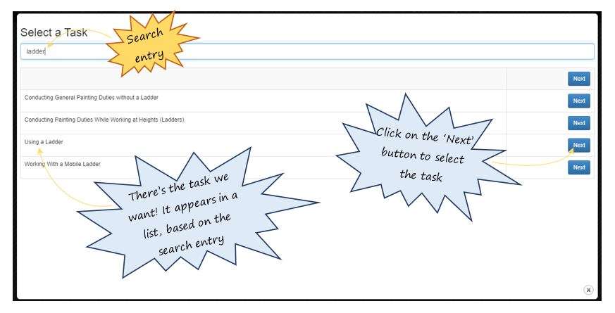 In OHS Online, how do I setup a task I’ve selected from the task library? In OHS Online, how do I setup a task I’ve selected from the task library?