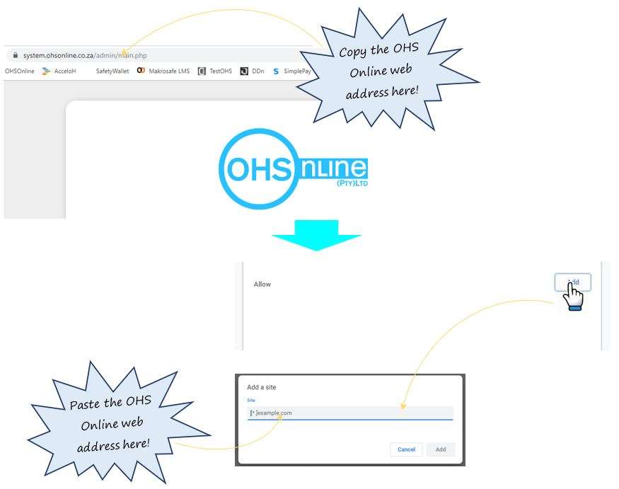 (Google Chrome) When I try to run an action in OHS Online nothing happens. What is wrong? (Google Chrome) When I try to run an action in OHS Online nothing happens. What is wrong?