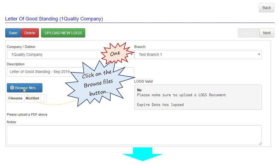 How do I upload a new Letter of Good Standing file to my Letter of Good Standing register do in OHS Online? How do I upload a new Letter of Good Standing file to my Letter of Good Standing register do in OHS Online?