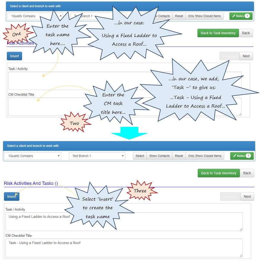 How do I create a new task to add to my risk assessment in OHS Online? How do I create a new task to add to my risk assessment in OHS Online?