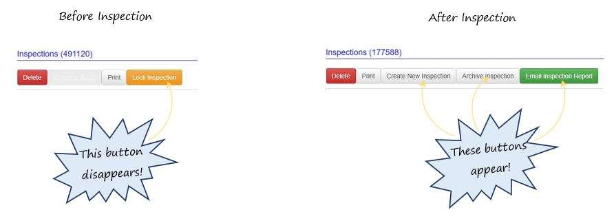 In OHS Online, what is the difference between an inspection checklist before an inspection and after an inspection has been done? In OHS Online, what is the difference between an inspection checklist before an inspection and after an inspection has been done?