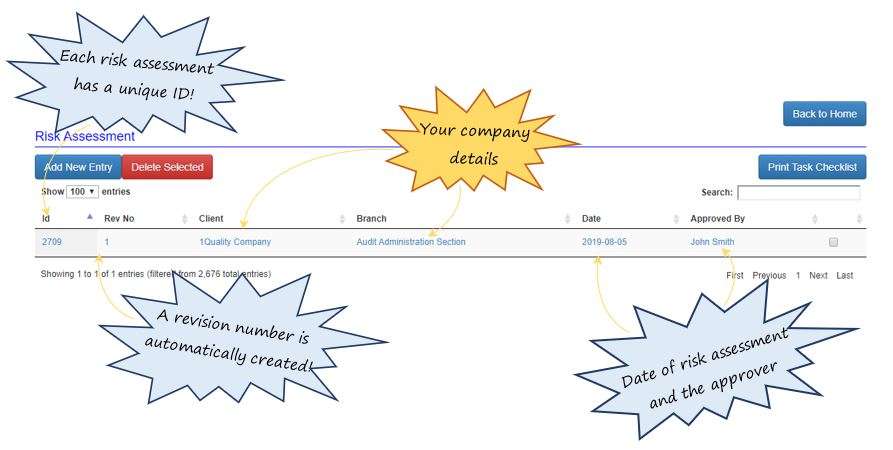 How do I create a new risk assessment in OHS Online? How do I create a new risk assessment in OHS Online?