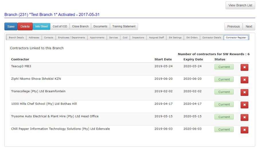 How does the Contractor Register tab work in OHS Online? How does the Contractor Register tab work in OHS Online?