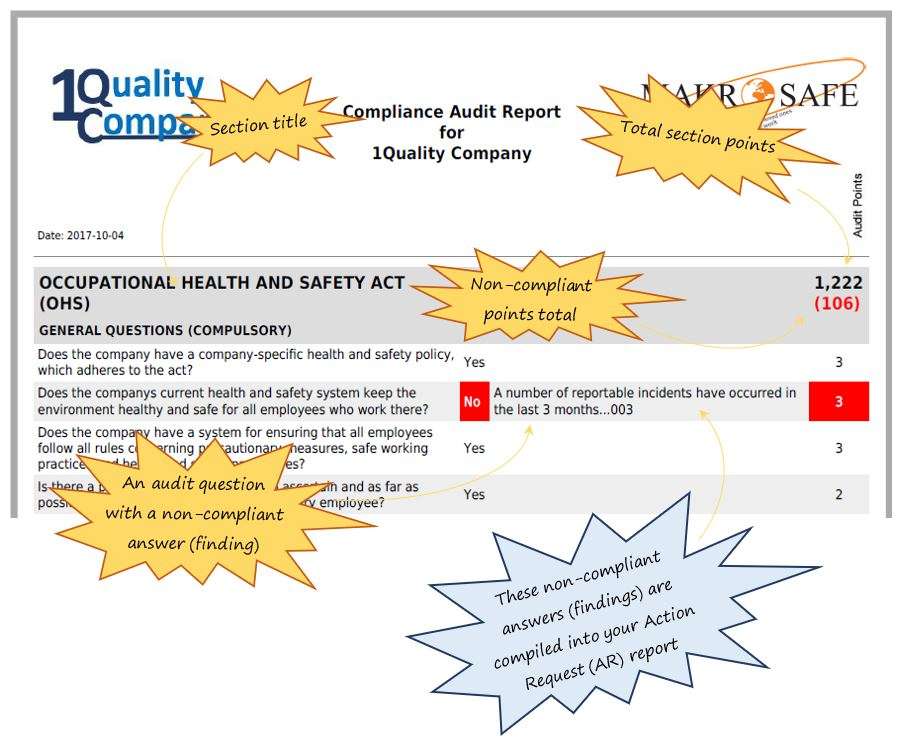 What’s next in the SafetyWallet H&S audit report, after these lists? What’s next in the SafetyWallet H&S audit report, after these lists?
