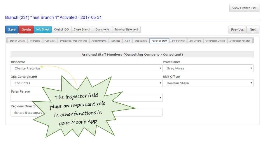 How does the Assigned Staff tab work in OHS Online? How does the Assigned Staff tab work in OHS Online?