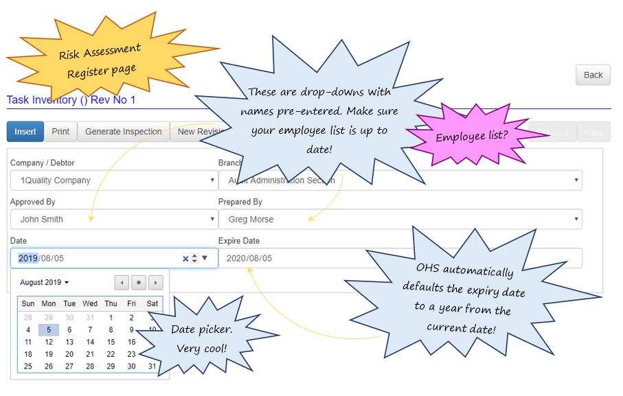 How do I create a new risk assessment in OHS Online? How do I create a new risk assessment in OHS Online?