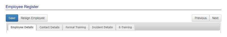 What does the Employees register do in OHS Online? What does the Employees register do in OHS Online?