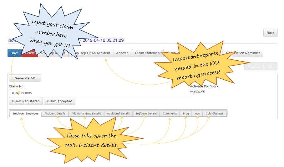 What does the Incidents section do in OHS Online? What does the Incidents section do in OHS Online?