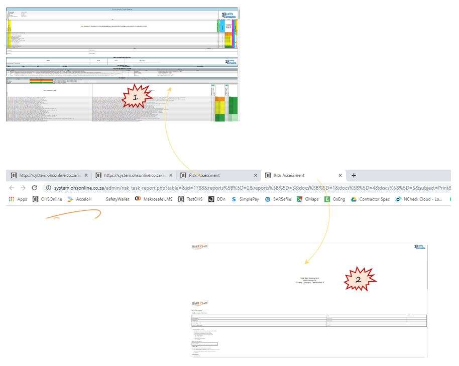 What happens when I click on the  What happens when I click on the