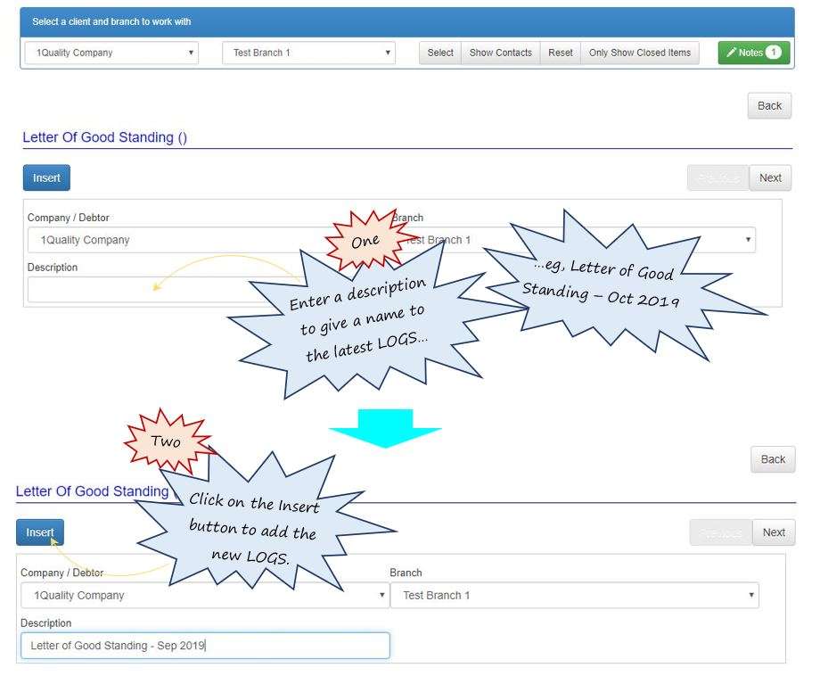 How do I add a new Letter of Good Standing to my Letter of Good Standing register do in OHS Online? How do I add a new Letter of Good Standing to my Letter of Good Standing register do in OHS Online?