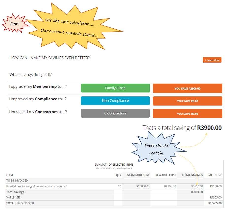 On my SafetyWallet dashboard, how do I change the check calculator settings to view a new costing comparison? On my SafetyWallet dashboard, how do I change the check calculator settings to view a new costing comparison?