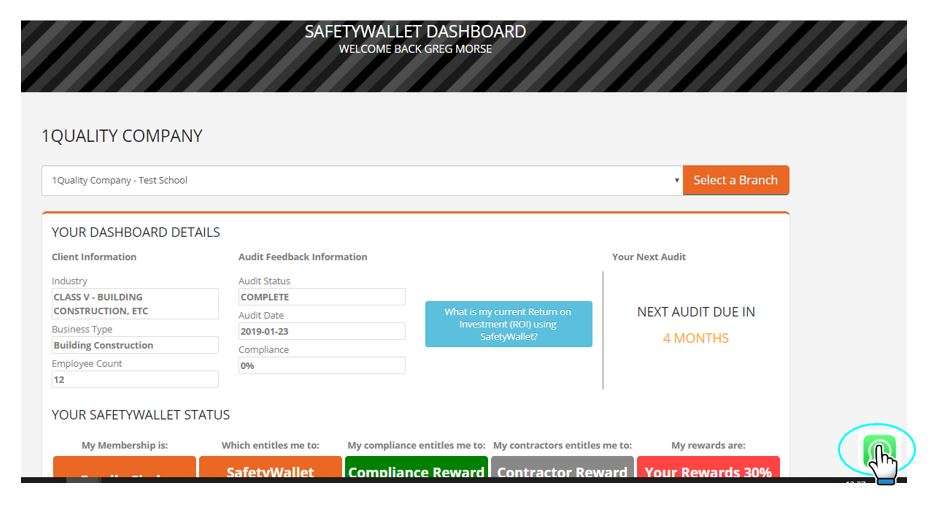What is the small green logo which appears in the bottom right-hand corner of the SafetyWallet pages? What is the small green logo which appears in the bottom right-hand corner of the SafetyWallet pages?