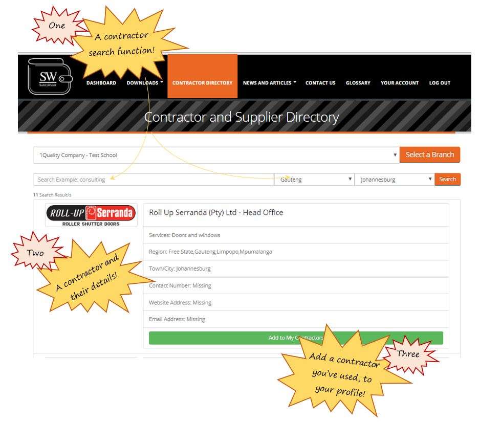 How does my Contractor Directory work in SafetyWallet? How does my Contractor Directory work in SafetyWallet?