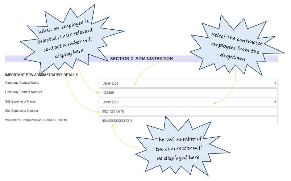 How do I complete the Administration details of the Work Permit tab, in OHS Online? How do I complete the Administration details of the Work Permit tab, in OHS Online?