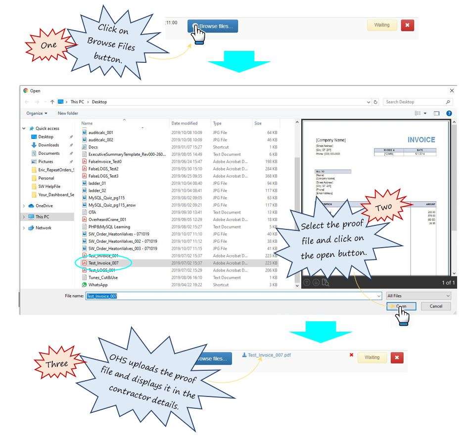How do I provide proof that I How do I provide proof that I