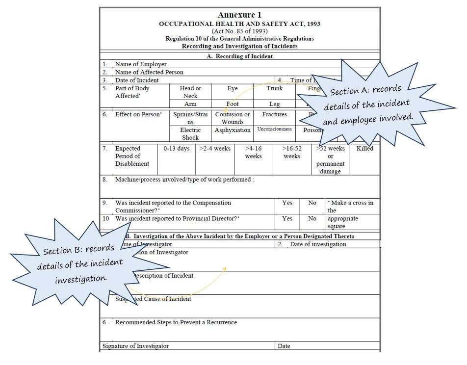 In OHS Online, what is an Annexure 1 Report and how do I use it? In OHS Online, what is an Annexure 1 Report and how do I use it?