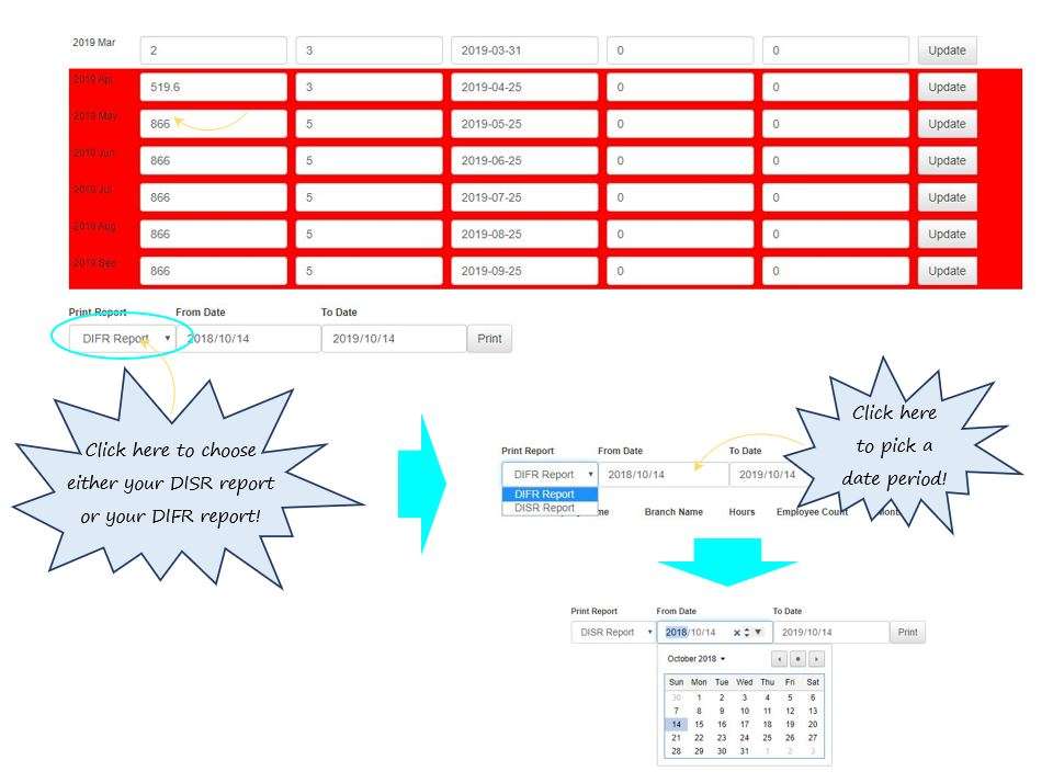 How do I print my DISR report in the Hours Worked register in OHS Online? How do I print my DISR report in the Hours Worked register in OHS Online?