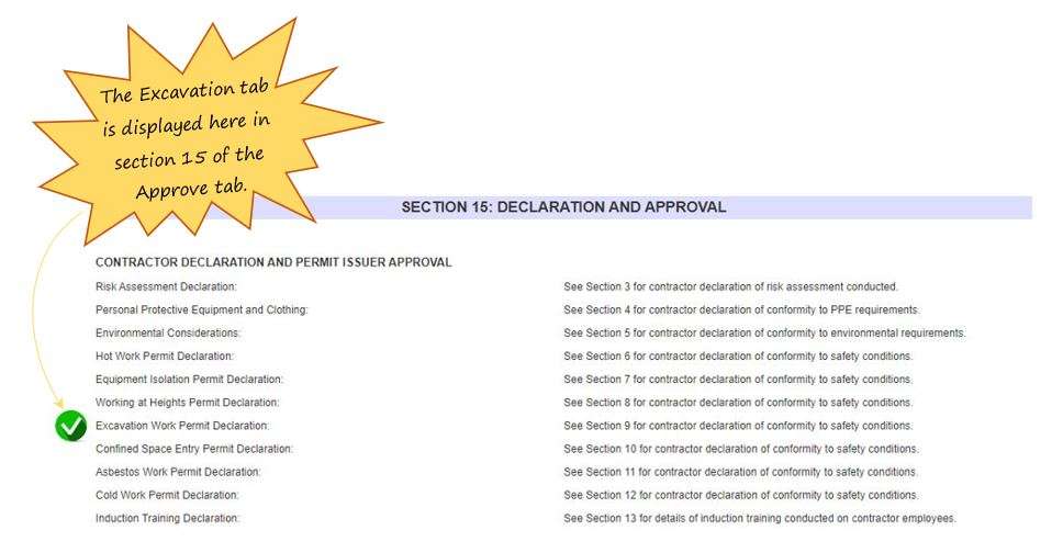 What are the layer effects of the Excavation tab, in OHS Online? What are the layer effects of the Excavation tab, in OHS Online?
