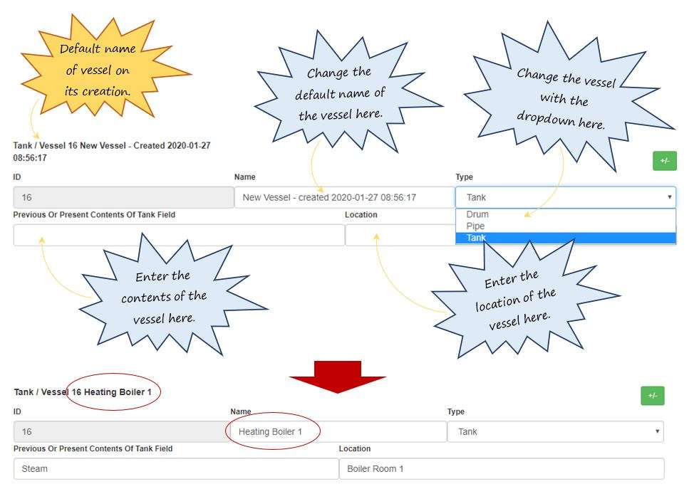 In OHS Online, how do I add a new vessel in the vessel specific precautions section in the Confined tab? In OHS Online, how do I add a new vessel in the vessel specific precautions section in the Confined tab?