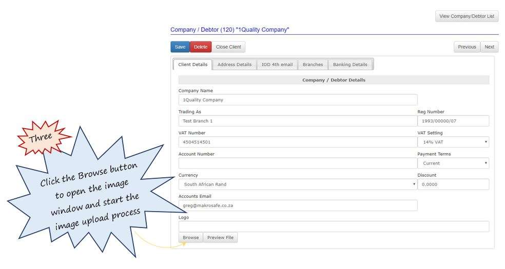 I have more than one branch to my company. Do I need to keep loading my company logo individually to each branch profile in OHS Online? I have more than one branch to my company. Do I need to keep loading my company logo individually to each branch profile in OHS Online?